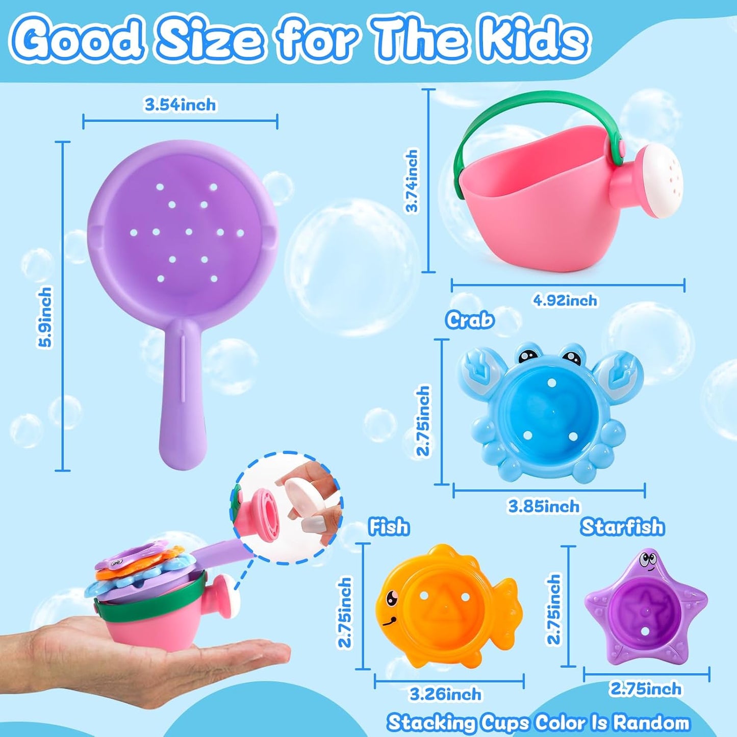 Mold-Free Baby Bath Fun Set
