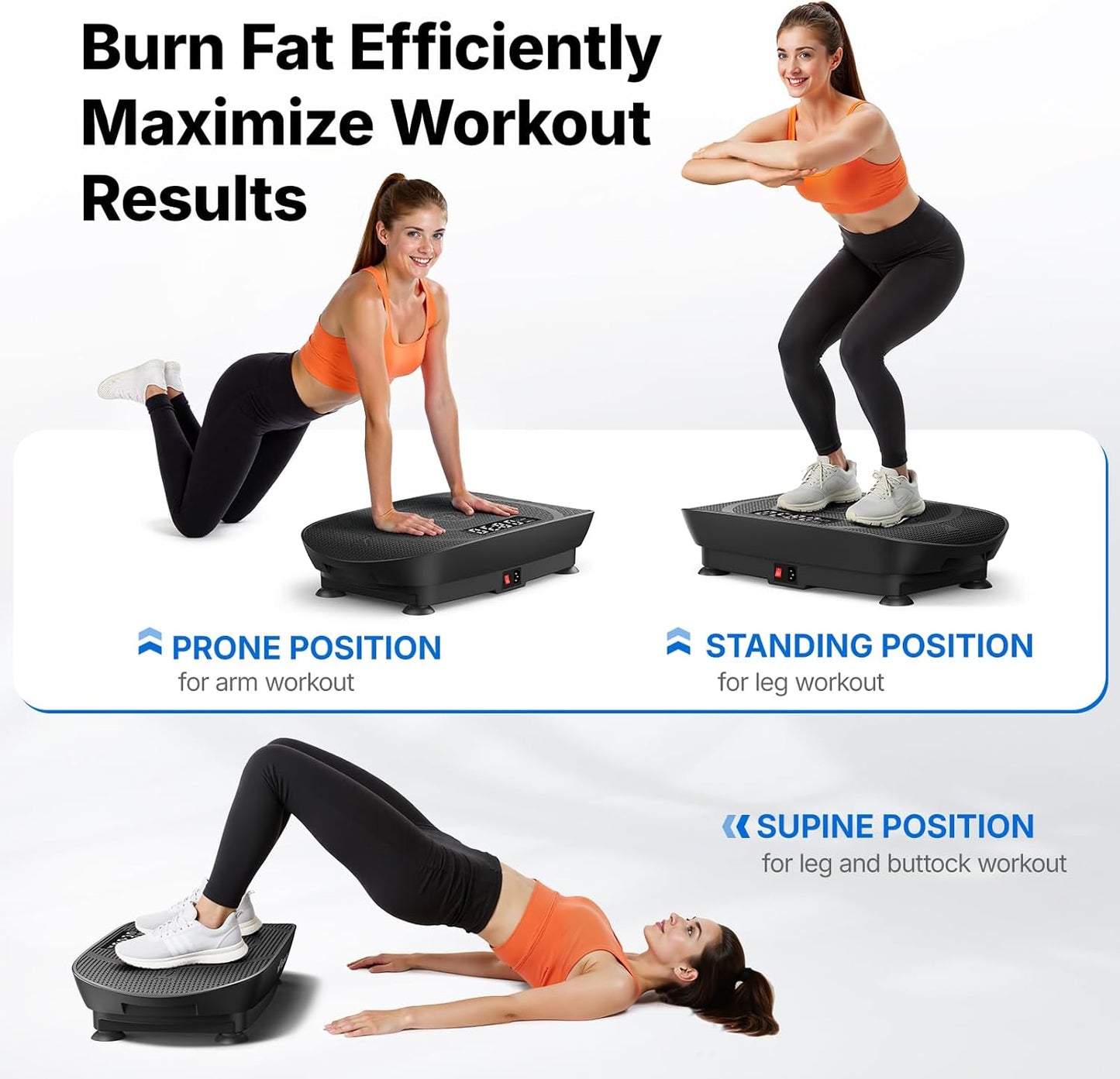 Curved Vibration Plate Fitness Machine
