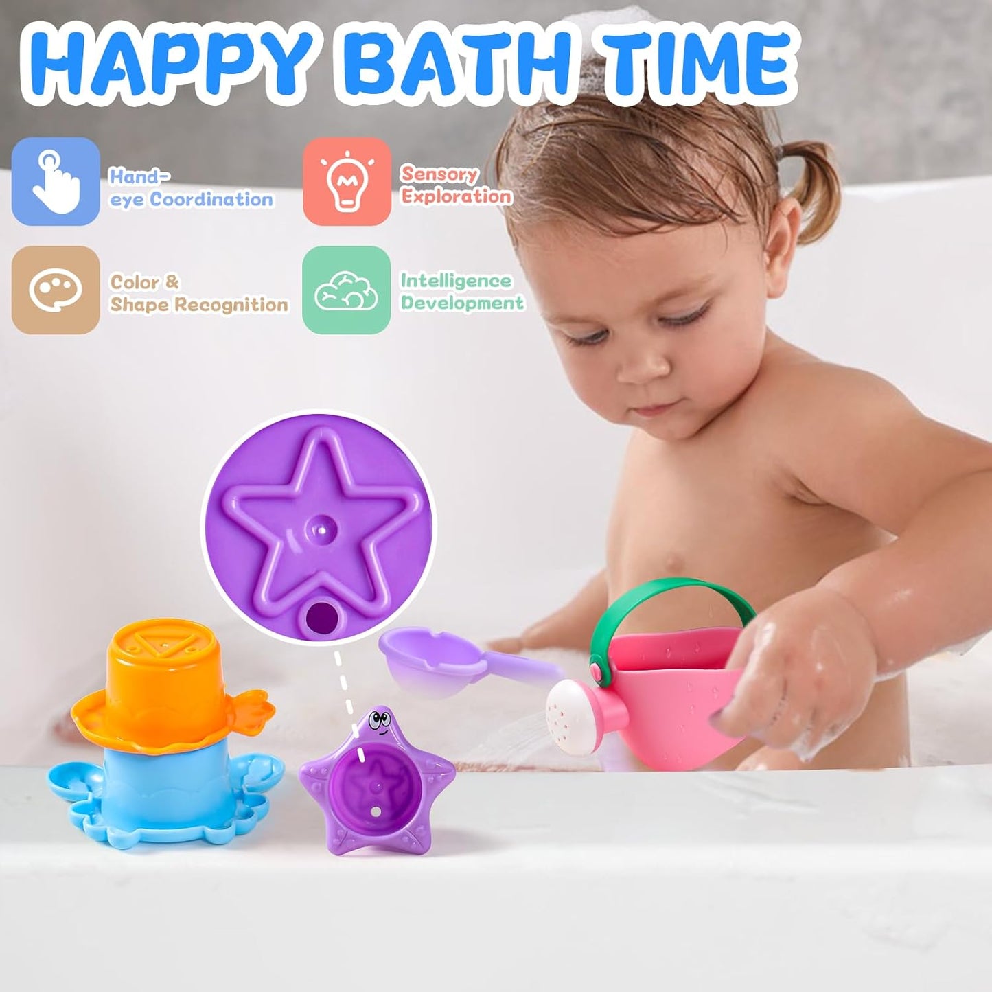 Mold-Free Baby Bath Fun Set