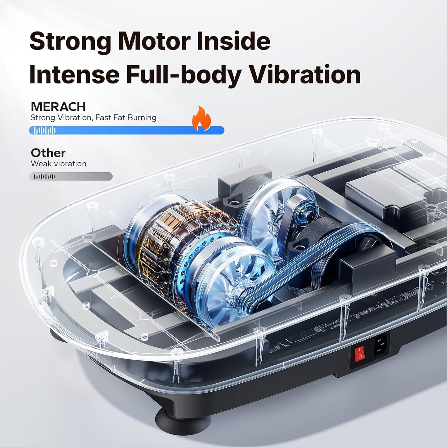 Curved Vibration Plate Fitness Machine