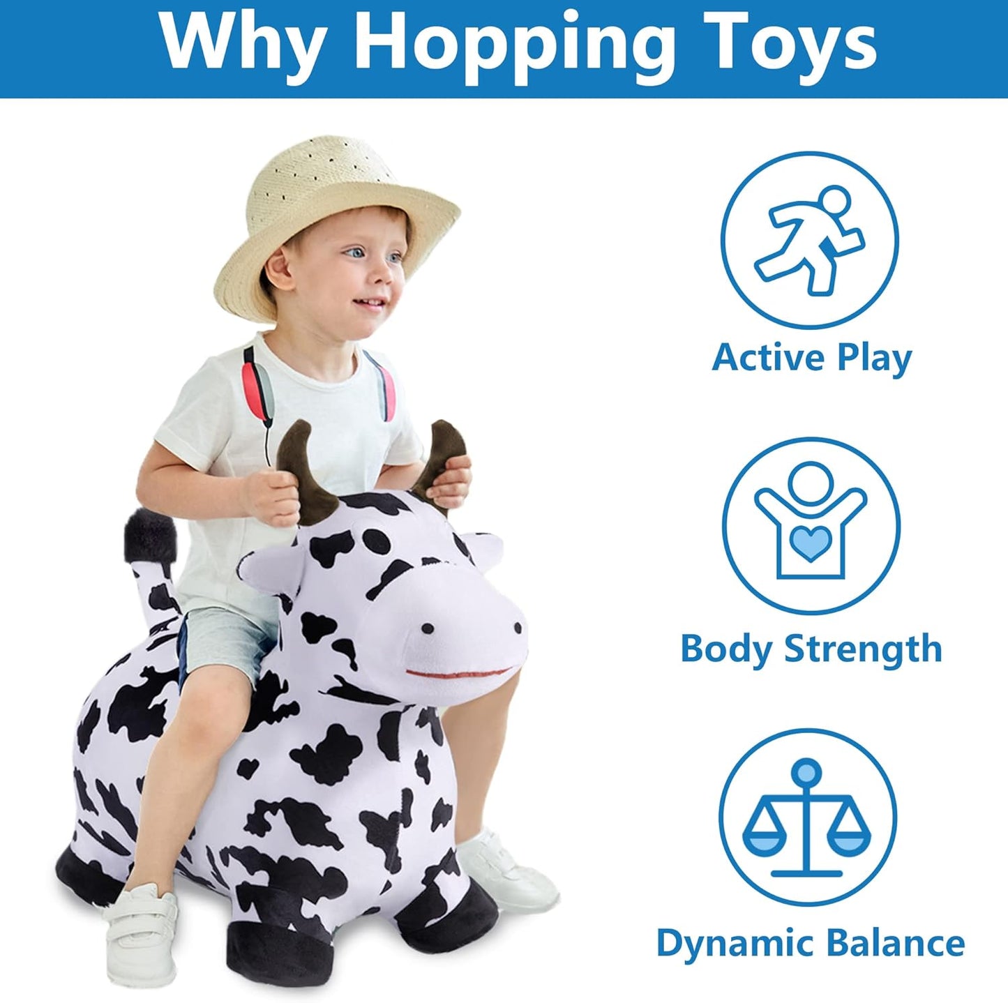 Bouncy Pals Hopping Cow