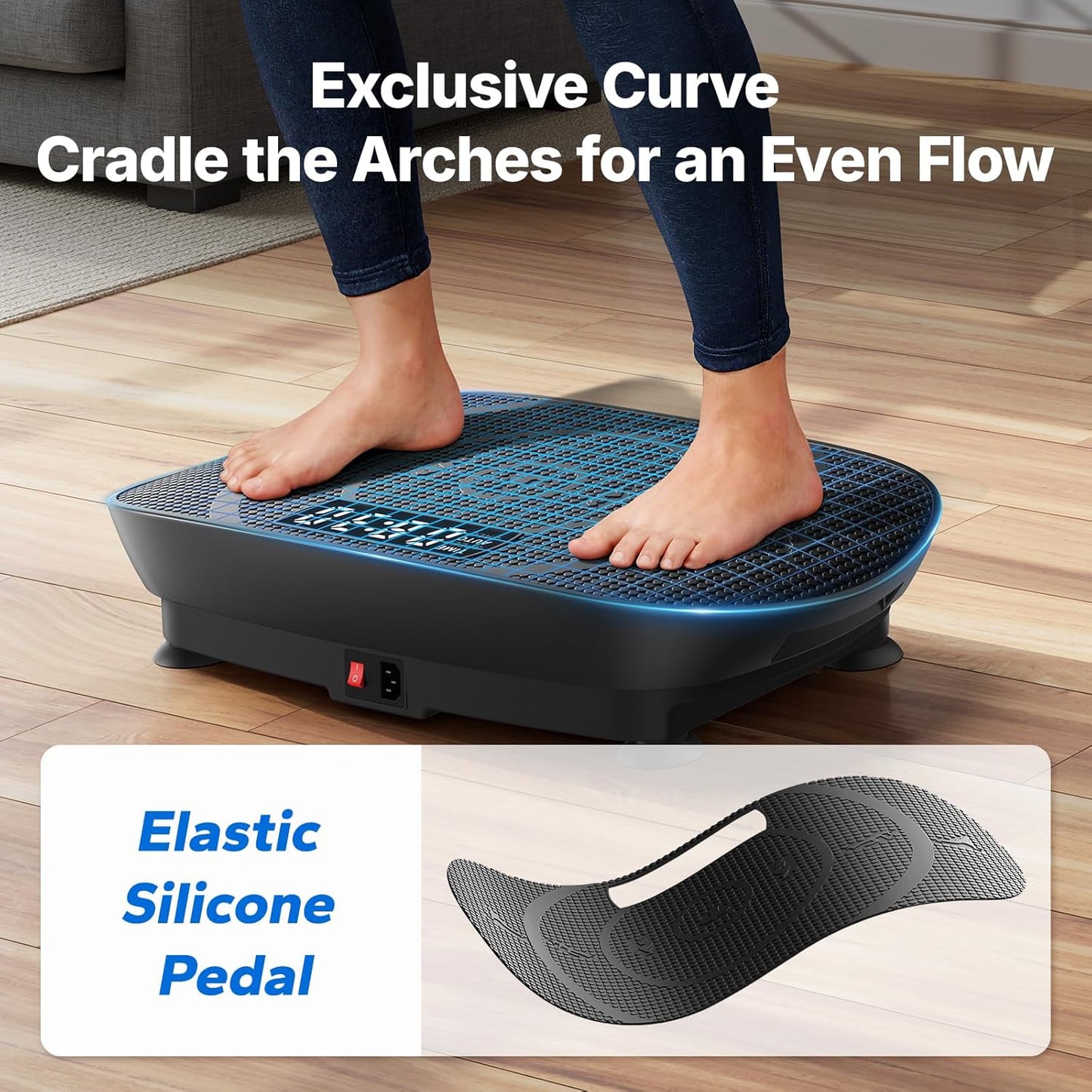 Curved Vibration Plate Fitness Machine