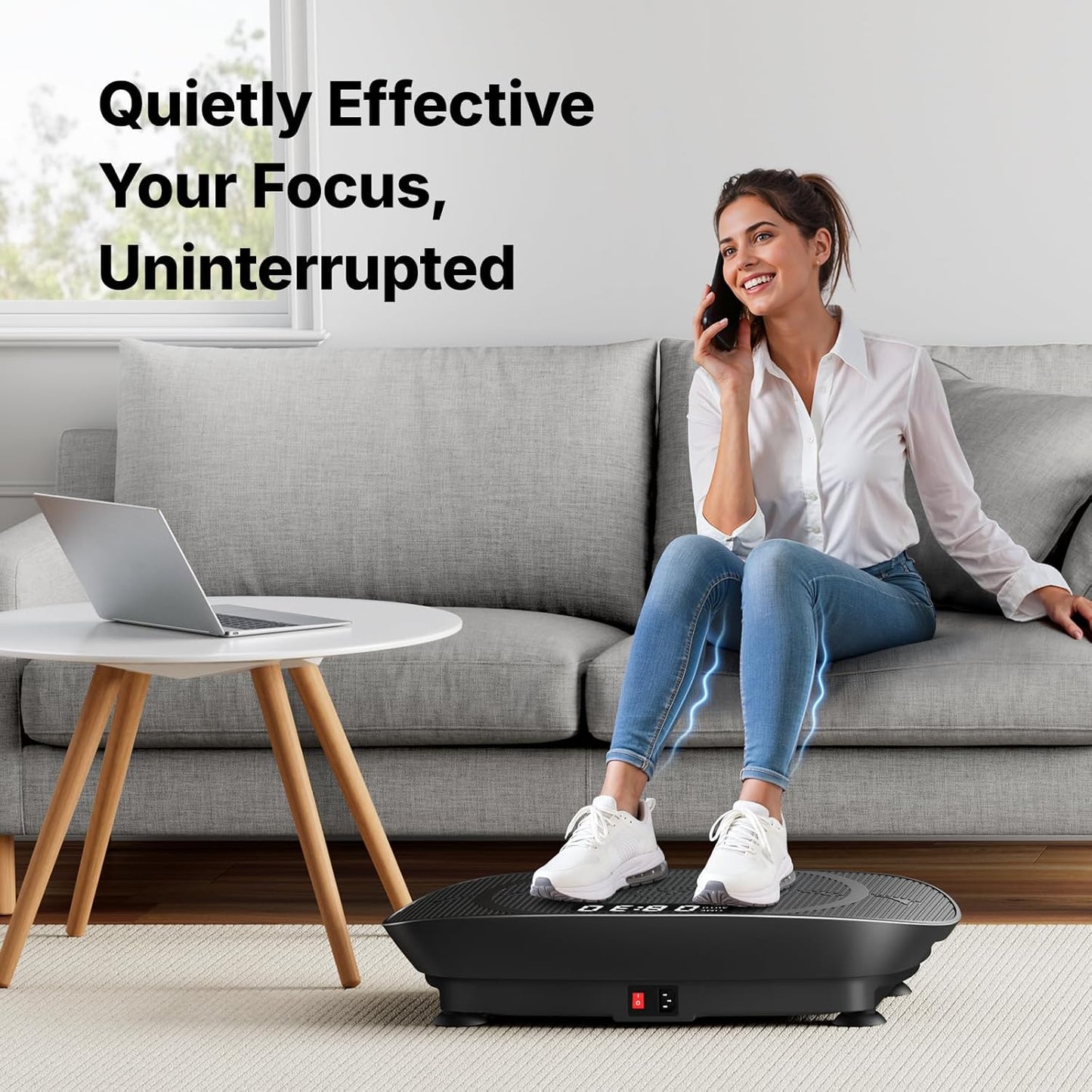 Curved Vibration Plate Fitness Machine