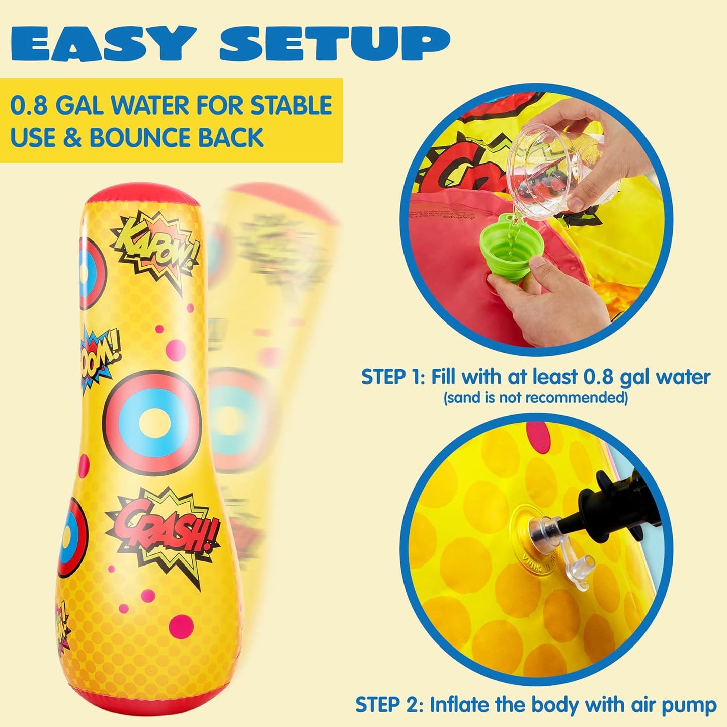 Fun Bounce-Back Punching Bags