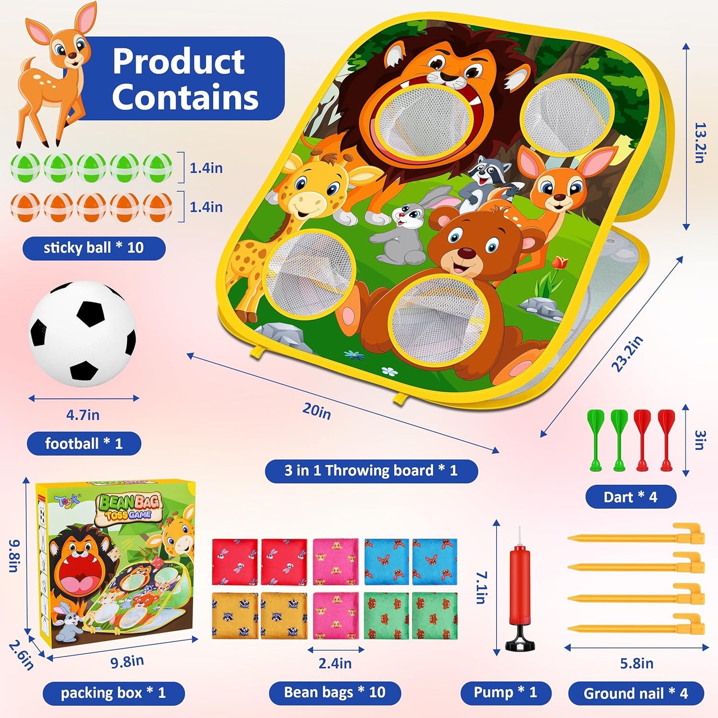 Fun Animal Toss Game Set
