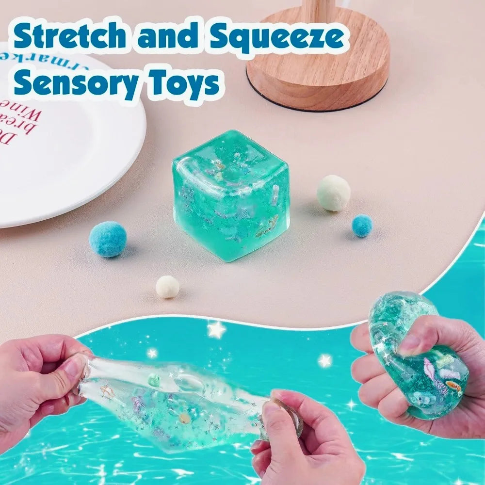 Ocean Fidget Stress Cube